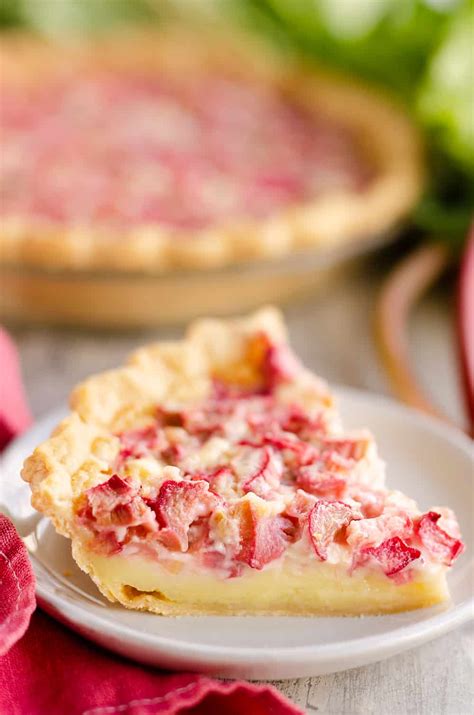 Rhubarb Custard Pie