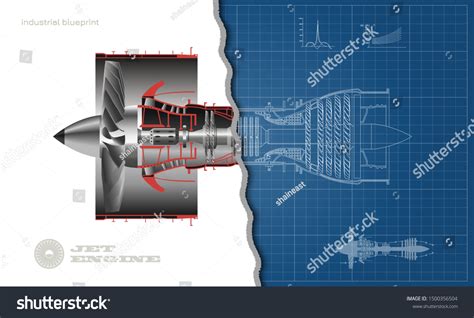 Jet Engine Airplane Outline Style Industrial Stock Vector (Royalty Free) 1500356504 | Shutterstock