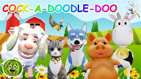 The Animal Sounds Song || Cock - A - Doodle - Doo || EduFam || Kids Songs and Nursery Rhymes ...