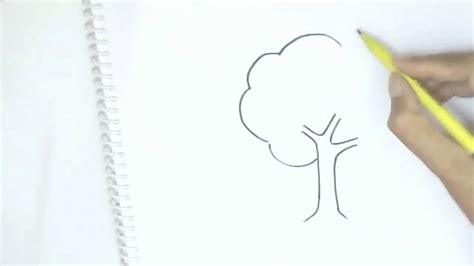 How to draw a Tree easy steps, step by step for , beginners - YouTube