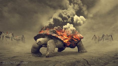 Fire Turtles - Photoshop Surreal Manipulation Tutorial