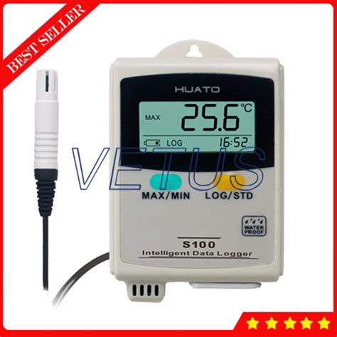 S100 EX++ LCD display Data Logger Temperature Humidity USB Datalogger with 4,3000 points ...