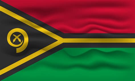 Waving flag of the country Vanuatu. Vector illustration. 17744910 ...