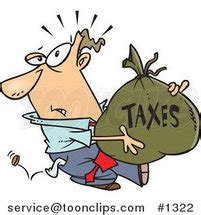 Cartoons of Paying Taxes by Ron Leishman