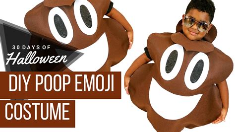 DIY Poop Emoji Costume #JPHalloween 30 Days of Halloween