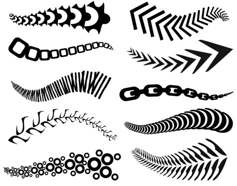 Photoshop Pattern Brushes - Borders and Lines from GrutBrushes.com