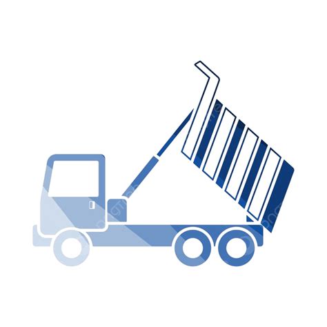 Tipper Truck Vector PNG Images, Icon Of Tipper Truck Dump, Pictogram ...