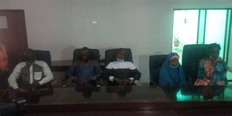 Five rescued students of Federal College of Forestry Mechanization in Kaduna reunite with their ...