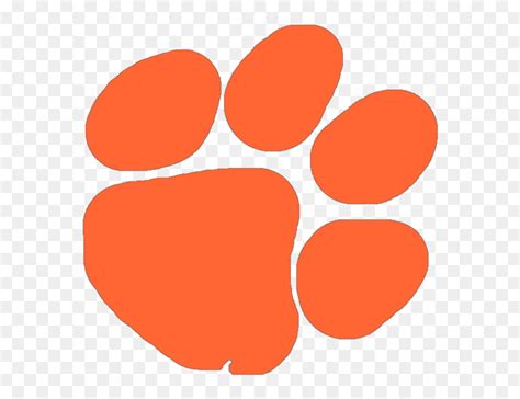 Cartoon Tiger Paw Group - Clip Art Clemson Tiger Paw, HD Png Download - vhv