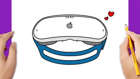 HOW TO DRAW AN APPLE VR HEADSET EASY - YouTube