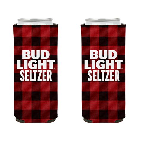 Bud Light Seltzer Fall Flannel Slim Coolie - The Beer Gear Store