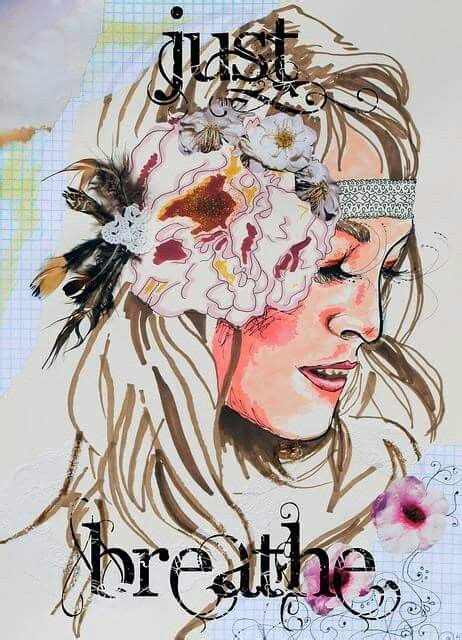 Just breathe | Bohemian art, Art, Hippie art