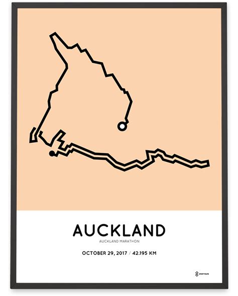 2017 Auckland Marathon print – Sportymaps