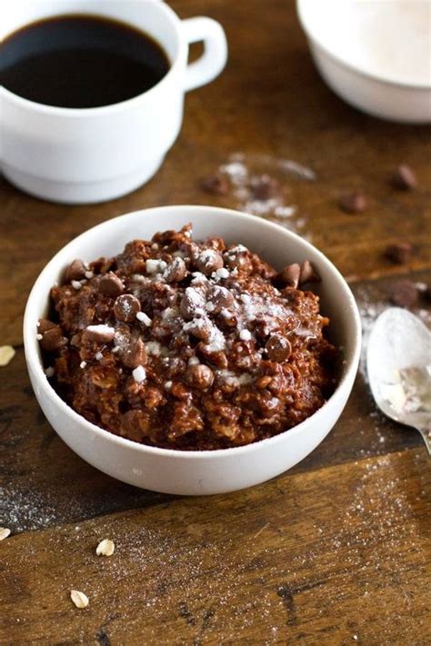 Double Chocolate Oatmeal Recipe - Pinch of Yum