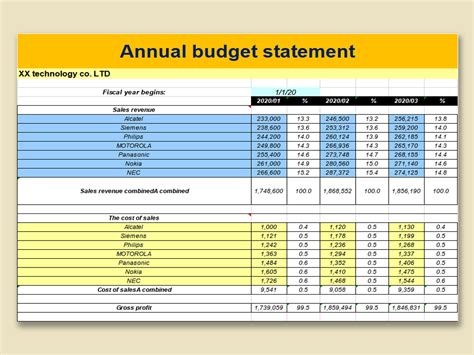 Personal budget template Excel sheet | WPS Office Academy