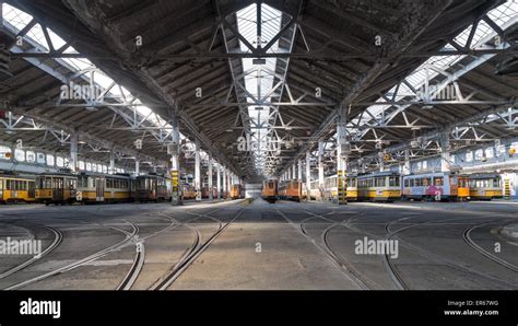 Milan tram station Stock Photo - Alamy