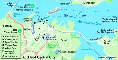 Auckland Cruise Port Map