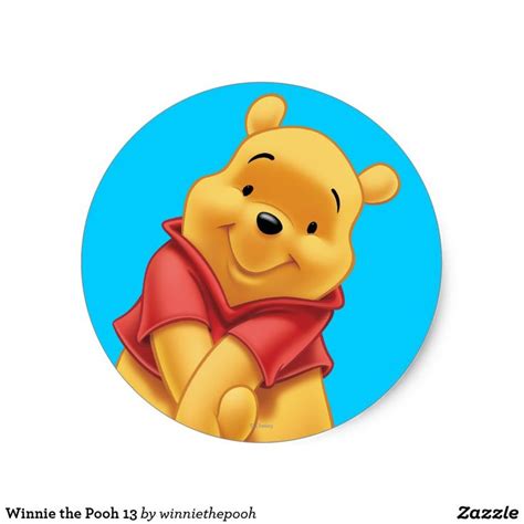 Winnie the Pooh 13 Classic Round Sticker #Disney #DisneyPartySupplies #DisneyPartyPlanning # ...