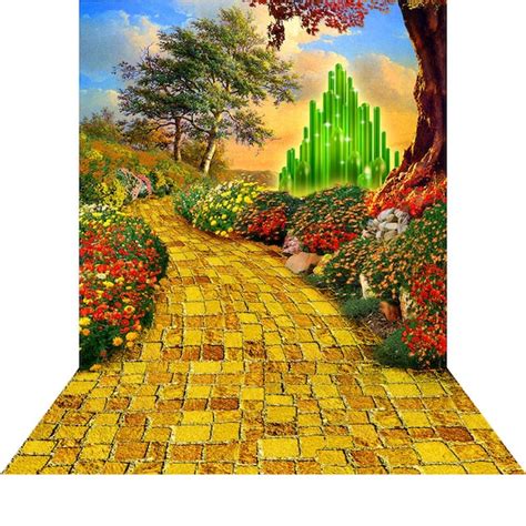 Road Runner Yellow Brick Road Runner And Emerald Castle Backdrop Party ...