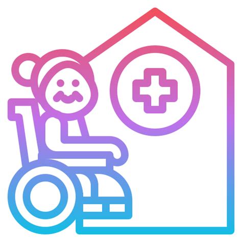 Nursing home Generic gradient outline icon