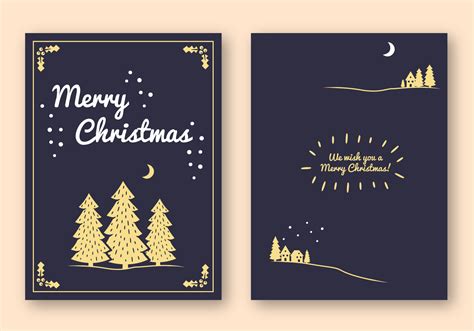 Free Merry Christmas Card Vector 134637 Vector Art at Vecteezy