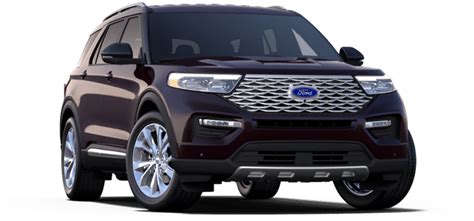 2022 Ford Explorer Platinum Hybrid 4-Door 4WD SUV ColorsOptionsBuild