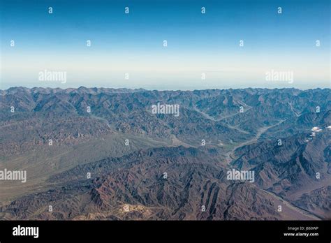 Aerial China Hexi Corridor Stock Photo - Alamy