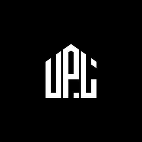 UPL letter logo design on BLACK background. UPL creative initials ...