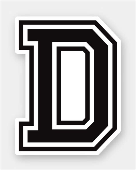 Letter D sporty college font alphabet Sticker | Zazzle.com in 2020 | Lettering, Alphabet ...