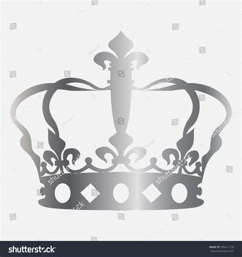 Silver Crown Icon Stock Vector (Royalty Free) 295471178 | Shutterstock