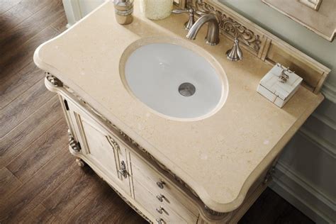 Bathroom Vanity Tops | Stone Countertops - white polished vanities ...