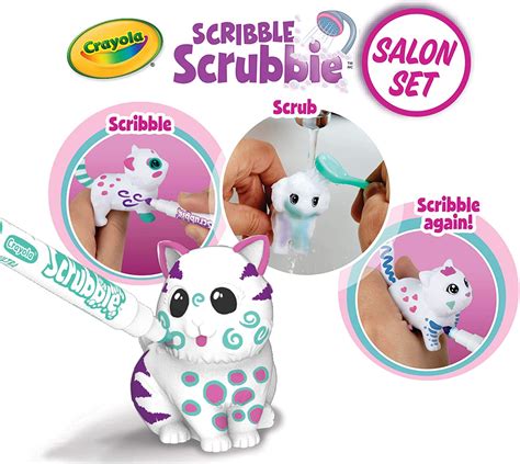 Amazon Lowest Price: Crayola Scribble Scrubbie Pets, Beauty Salon Playset with Toy Pets