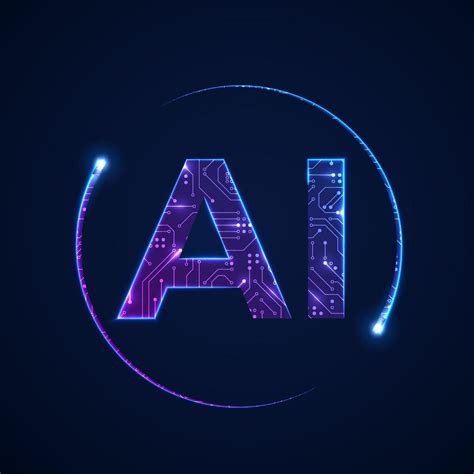 Artificial intelligence concept. Circuit board background with AI logo. Vector illustration ...