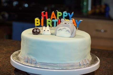 Totoro birthday cake for my kids: Barefoot Contessa Chocolate Cake http ...