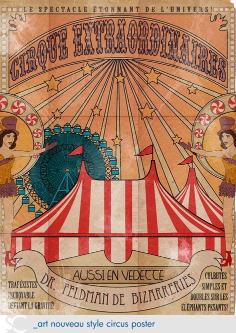 Art Nouveau Circus Poster by dschuler-creative on deviantART | Circus ...