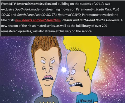 We Have A Movie Title? : r/BeavisAndButthead