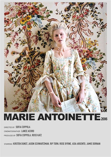 //MARIE ANTOINETTE - minimalist poster Marie Antoinette Aesthetic ...