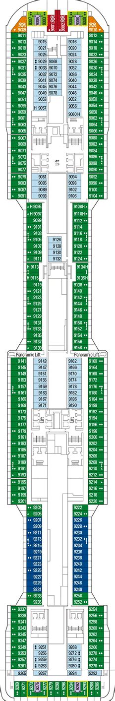 MSC Meraviglia Deck plan & cabin plan