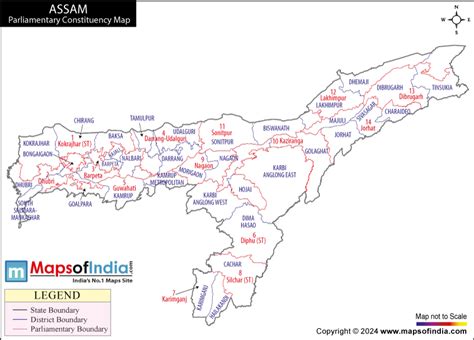 Map Of Assam With Districts