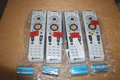 4 DIRECTV RC66RX UNIVERSAL REMOTE HD/DVR 24 IR/RF 2AA BATTERIES "REPLACE RC65RX - Remote Controls