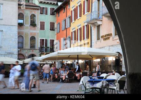 Restaurants in pretty Riva del Garda, on Lake's Garda's shores, in ...