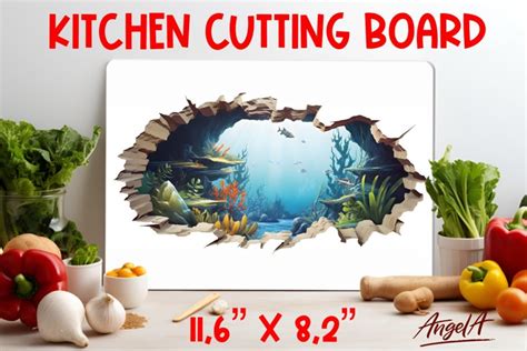 Kitchen cutting board design sublimation / (3299780)