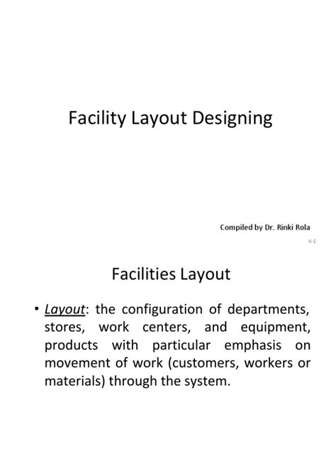 Facility Layout Designing | PDF | Business | Business Process