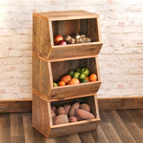 Potato bin Vegetable bin Scandinavian Barn wood Rustic | Etsy | Vegetable bin, Rustic kitchen ...