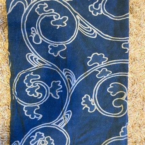 Pottery Barn | Bedding | Pottery Barn Blue Scroll Lumbar Pillow Cover Sham 6x26 Cotton | Poshmark