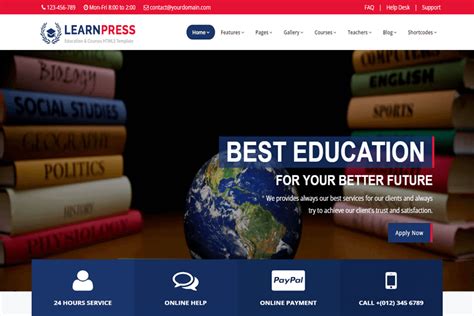 Responsive Free Education Website Templates - Templates Hub