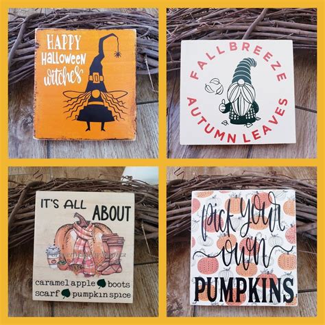 Mini Signs-shelf Sitter Decor-tiered Tray Decor-fall Signs - Etsy