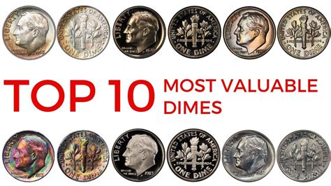 TOP 10 MOST VALUABLE DIMES IN CIRCULATION – Rare Roosevelt Dimes in ...