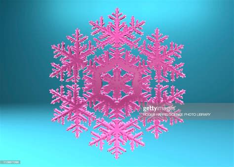 Pink Snowflake Illustration High-Res Vector Graphic - Getty Images