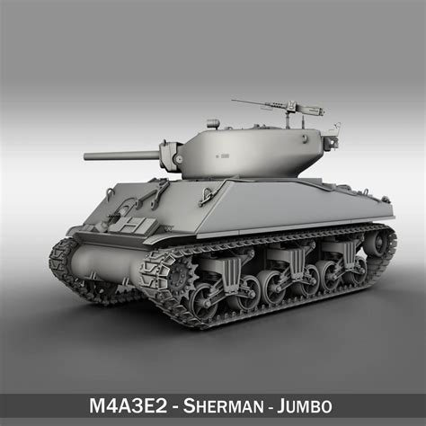 M4A3E2 - Sherman Assault Tank - Jumbo 3D Model by panaristi